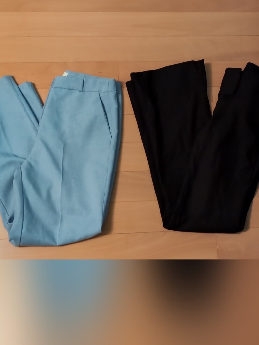Two Pairs Of Pants - Blue and Black